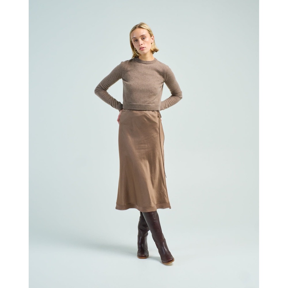 brazeau tricot beige all thumbs cropped sweater size 1 / XS 100% cashmere - Picture 9 of 9